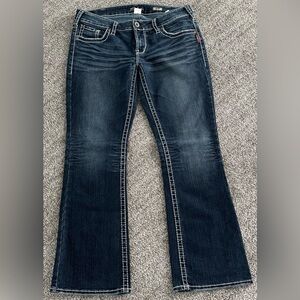 Silver Jeans - Aiko Boot Cut- Dark Indigo Flare Women's Jeans